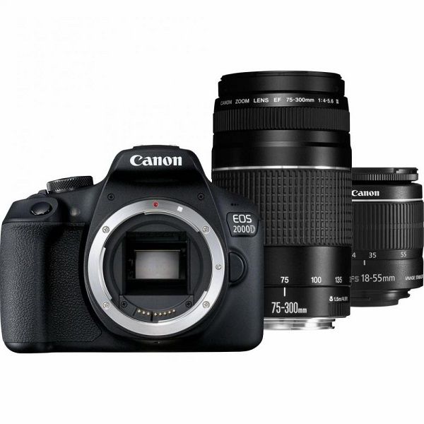 Canon EOS 2000D Kit (18-55mm IS II + 75-300mm)