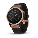 Garmin Fenix 6S Pro Sapphire Rose Gold with Heathered Black Nylon Band