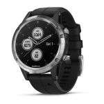 Garmin Fenix 5 Plus Silver with Black Silicone