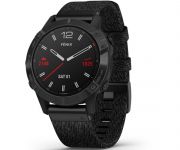 Garmin Fenix 6 Sapphire Black DLC with Heathered Black Nylon Band