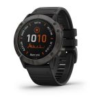 Garmin Fenix 6X Pro Solar Titanium Carbon Grey DLC with Black Band