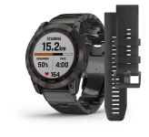 Garmin Fenix 7X Sapphire Solar C. Grey DLC Titanium w. Carbon Grey DLC Vented T. Band (010-02541-27)