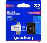 GOODRAM 32 GB microSDHC class 10 UHS-I All-in-One M1A4-0320R12 GOODRAM 32 GB microSDHC class 10 UHS-I All-in-One M1A4-0320R12