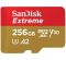 SanDisk 256 GB microSDXC UHS-I U3 Extreme A2 + SD Adapter SDSQXA1-256G-GN6MA