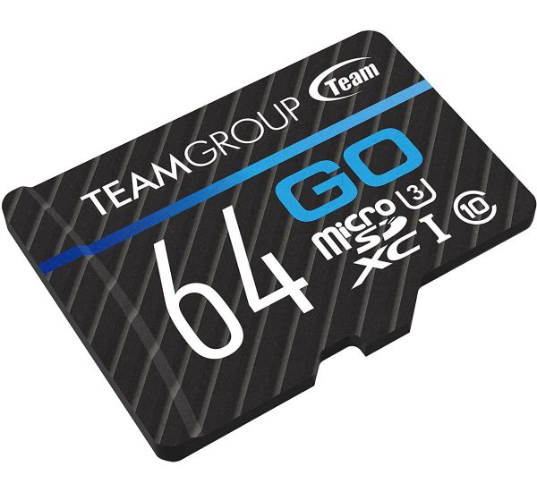 TEAM 64 GB microSDXC UHS-I U3 GO + SD Adapter TGUSDX64GU303
