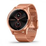 Garmin Vivomove Luxe 18K Rose Gold PVD Stainless Steel w. Rose Gold Milanese B.